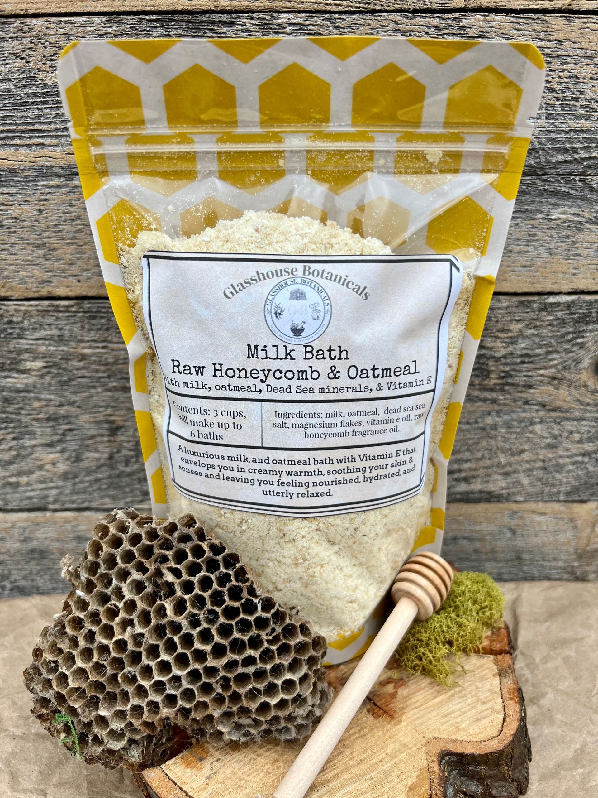 Milk Bath - Raw Honeycomb with Oatmeal