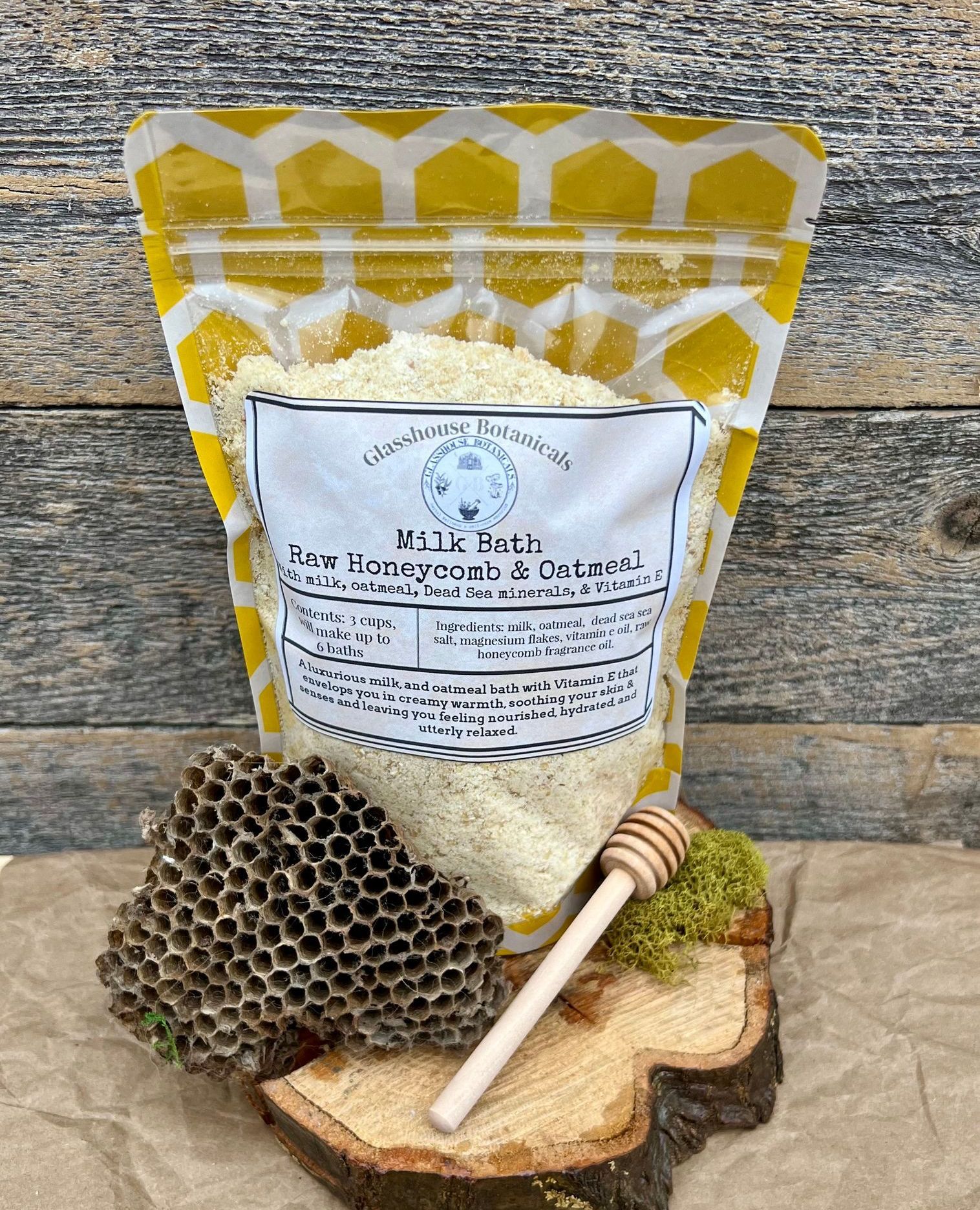 Milk Bath - Raw Honeycomb with Oatmeal