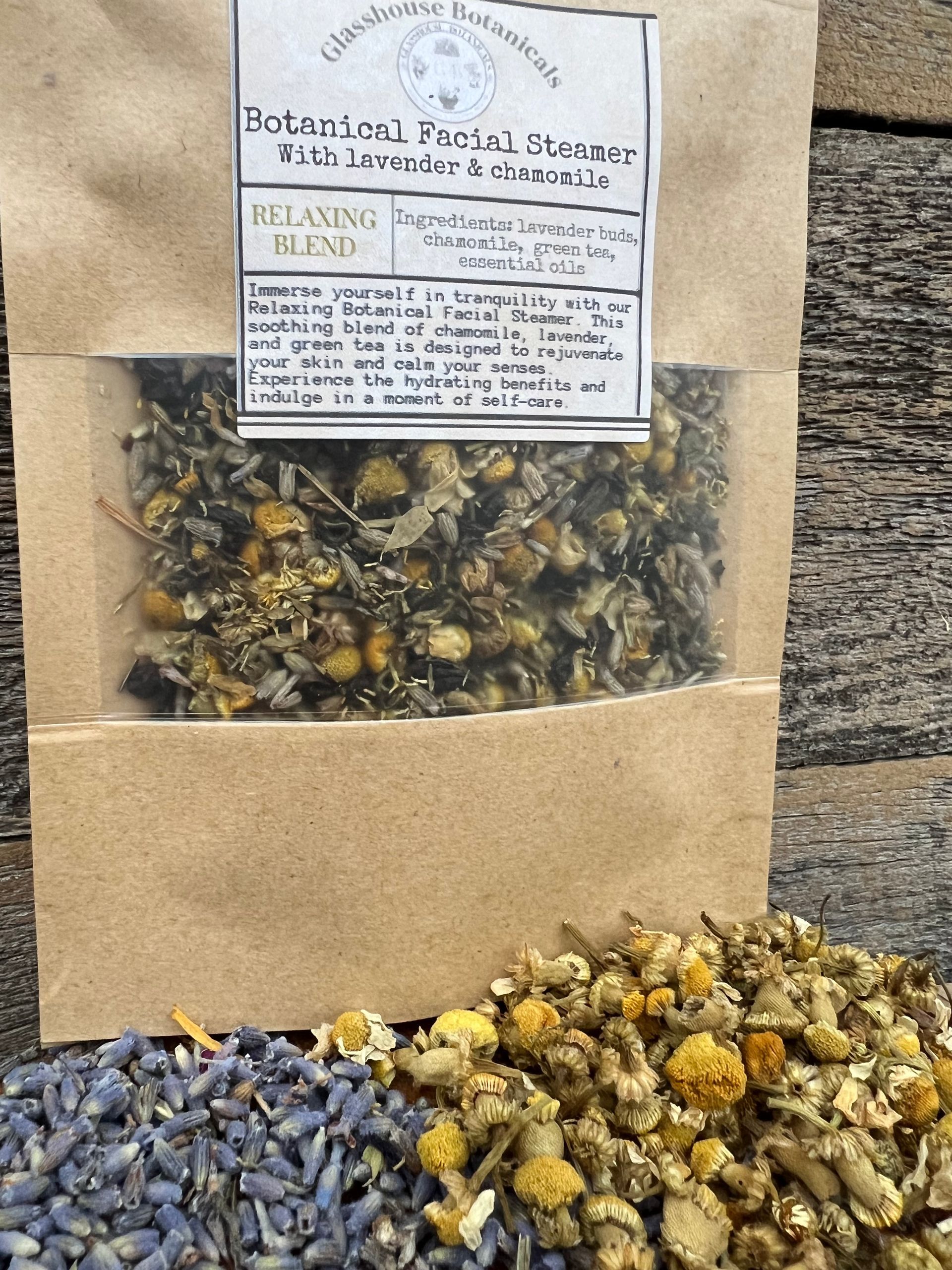 Botanical Facial Steamer, RELAXING BLEND with chamomile & lavender