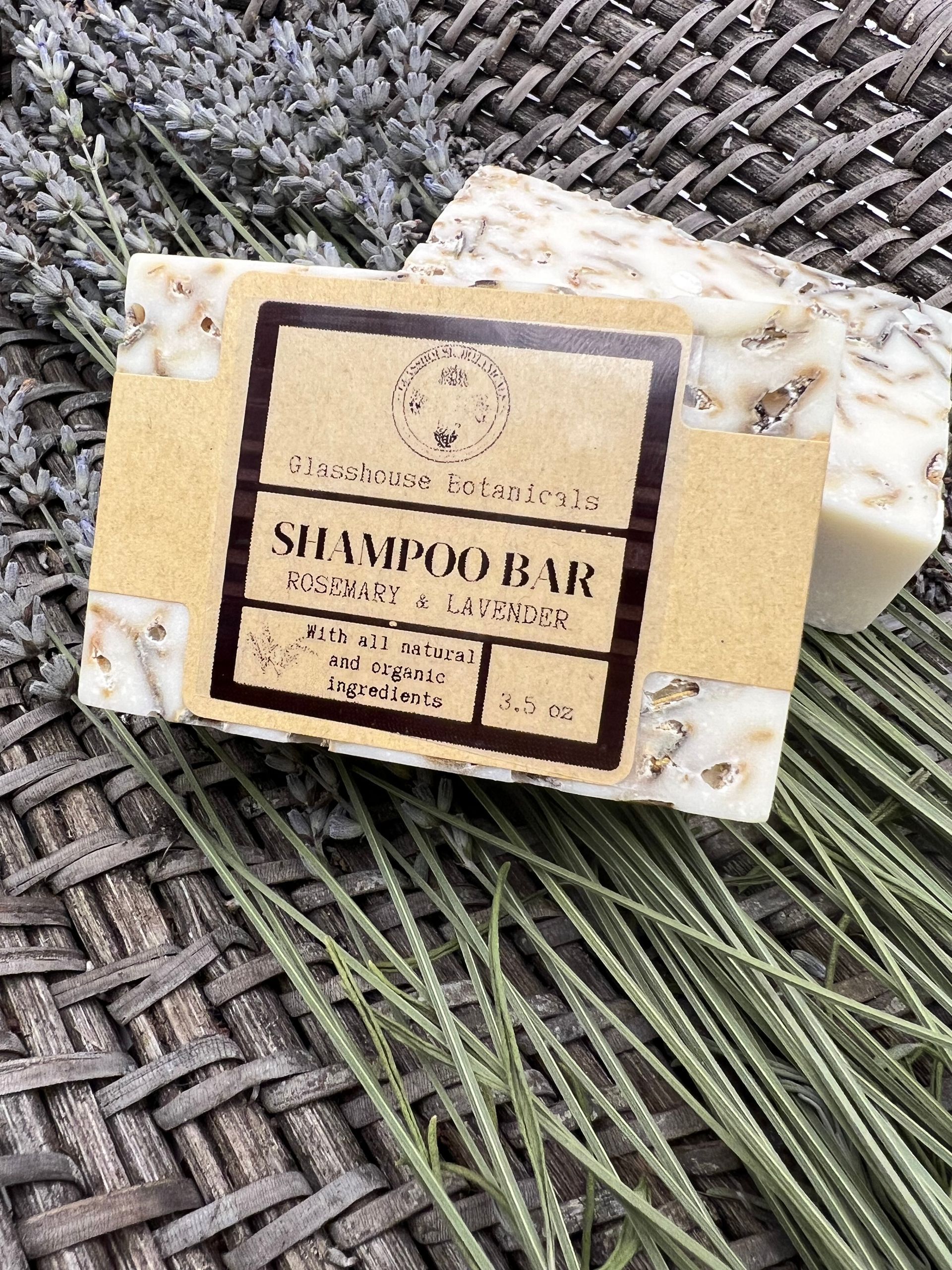 Rosemary Lavender Shampoo Bar, Infused with Nettle