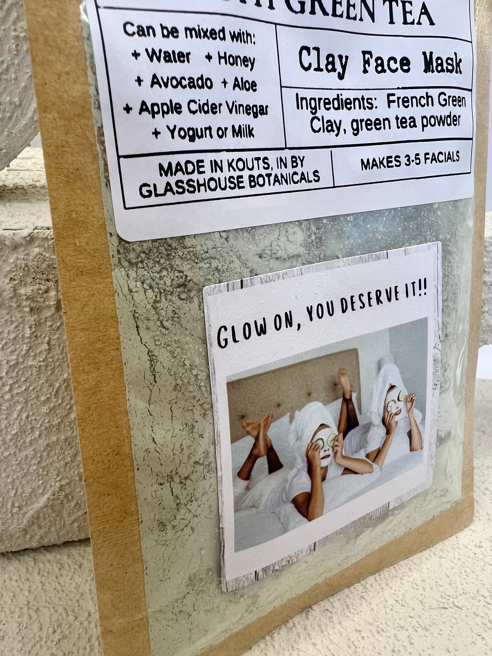 French Green Clay Face Mask With Green Tea