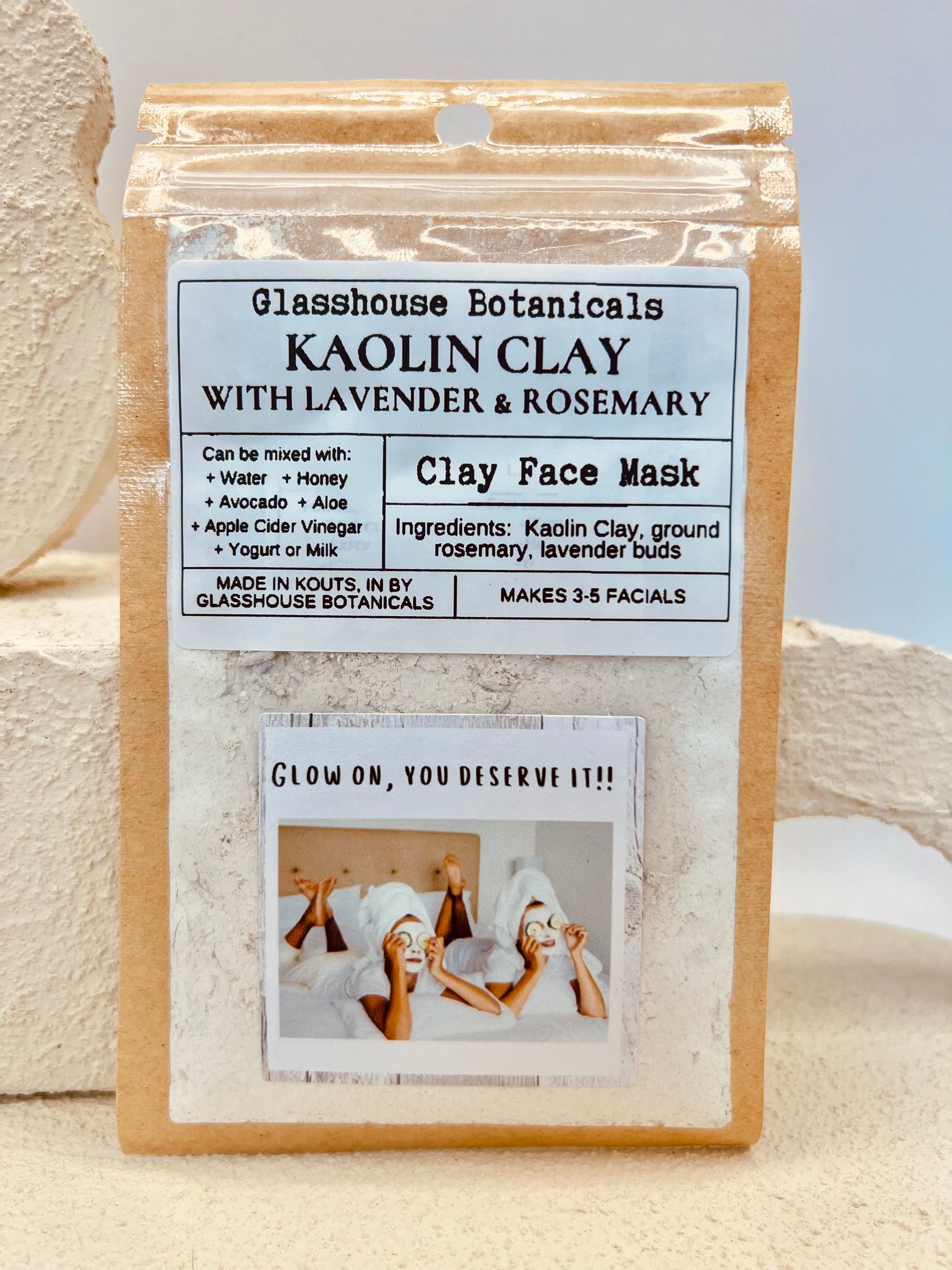 Kaolin Clay Face Mask With Rosemary & Lavender