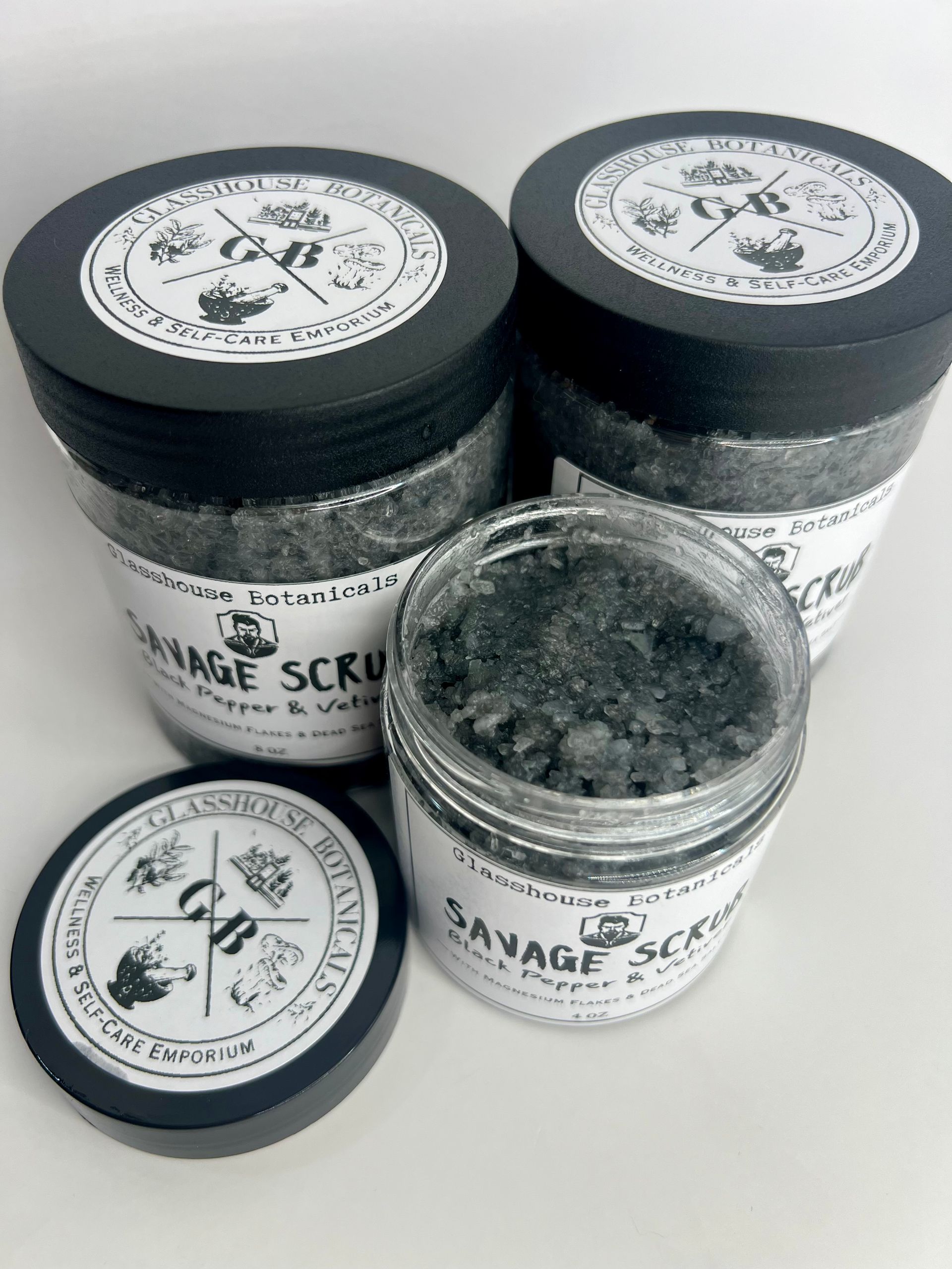 Copy of Savage Scrub |  Black Pepper & Vetiver | Mens Exfoliating Scrub | Magnesium Salt Scrub