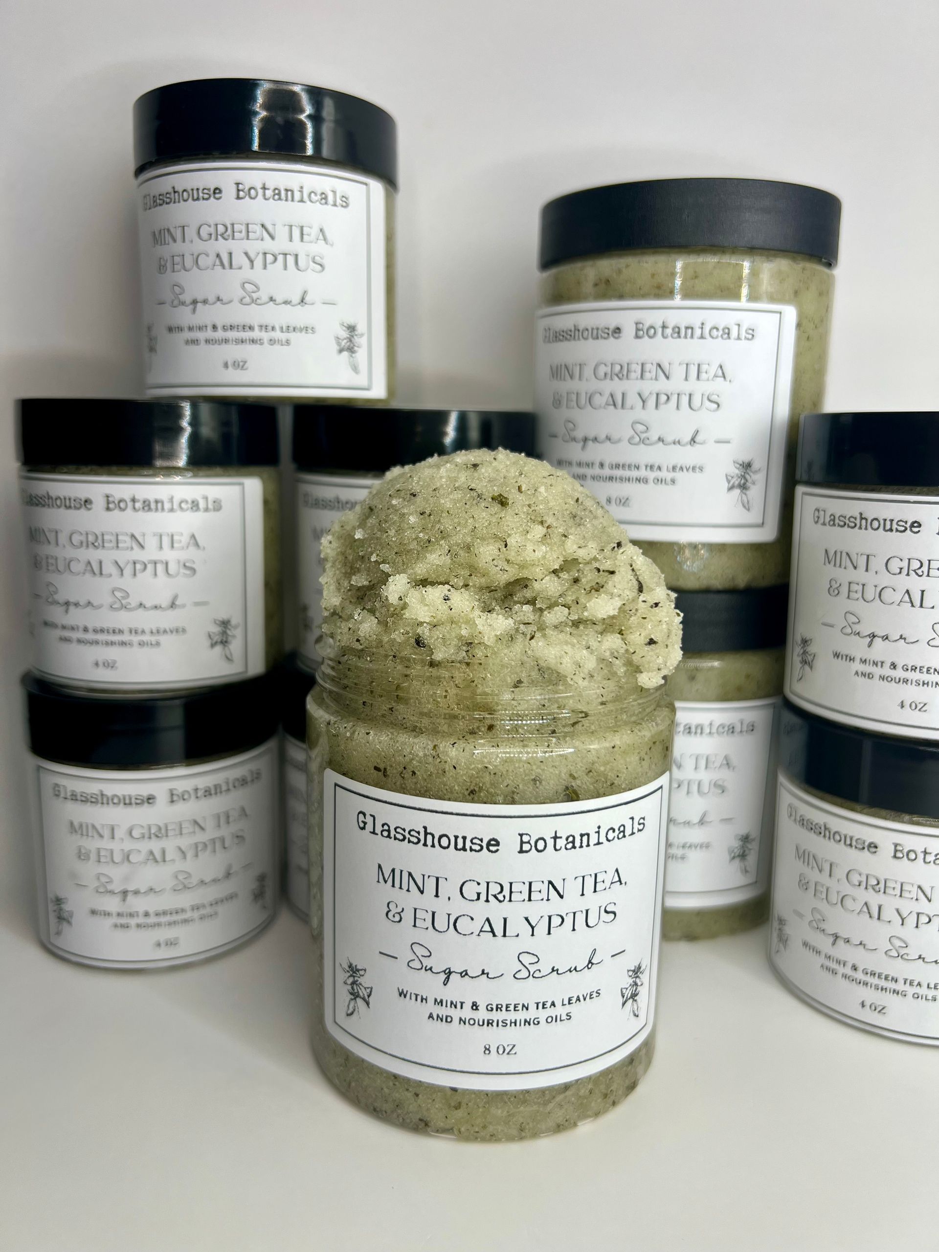 Green Tea & Mint Botanical Sugar Scrub