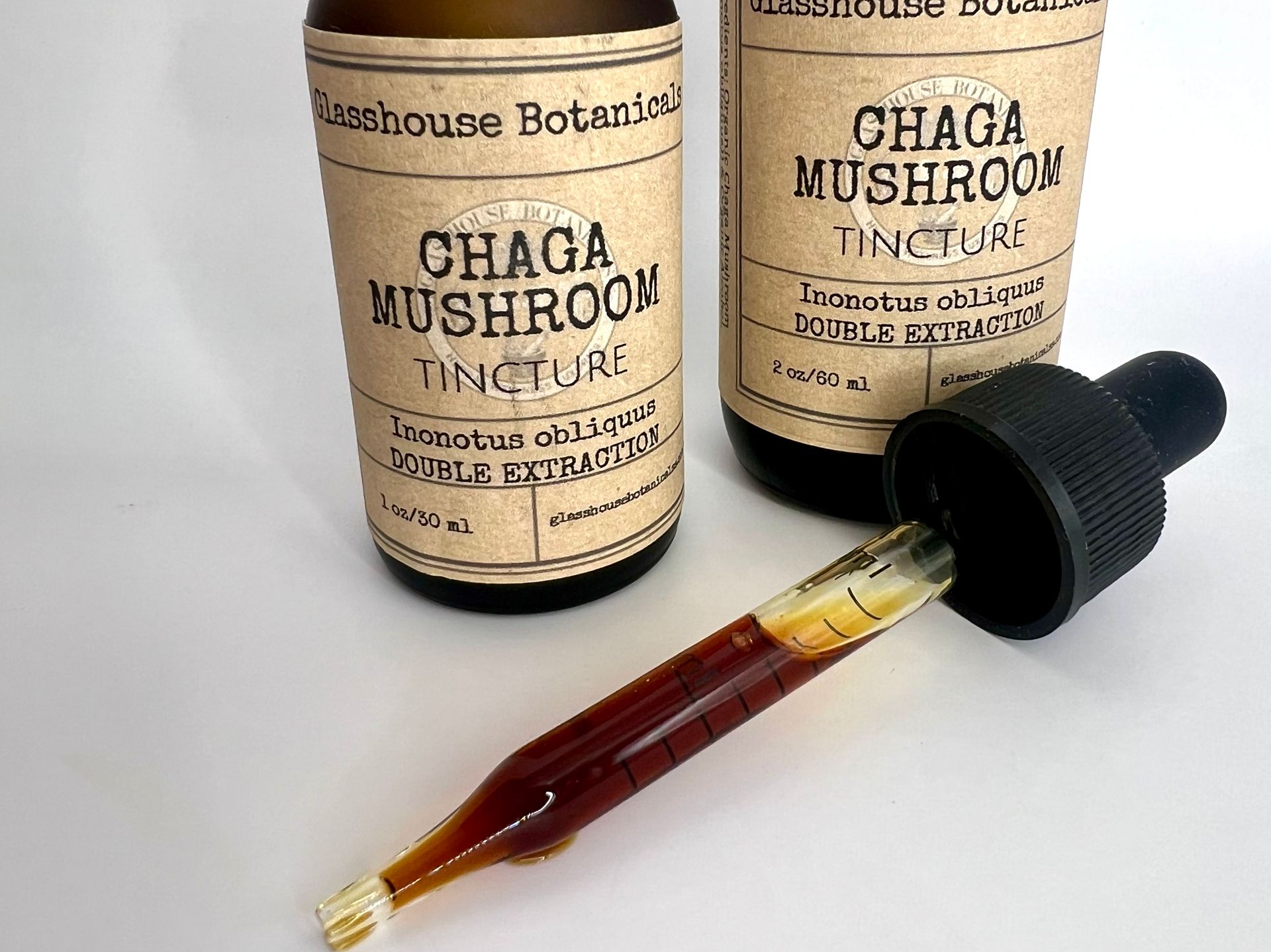 Chaga Mushroom  Tincture, Dual extraction