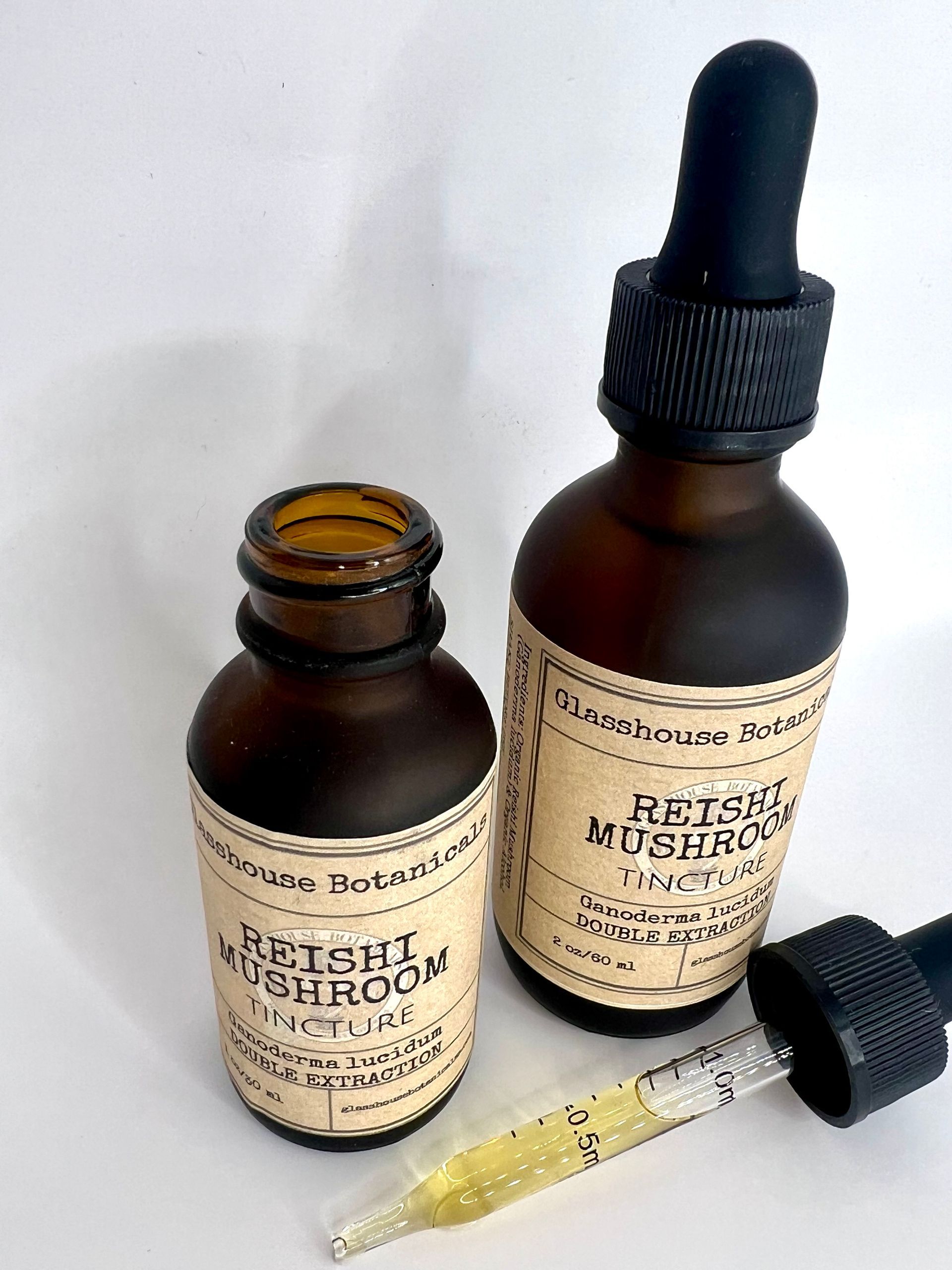 Reishi Mushroom  Tincture, Dual extraction