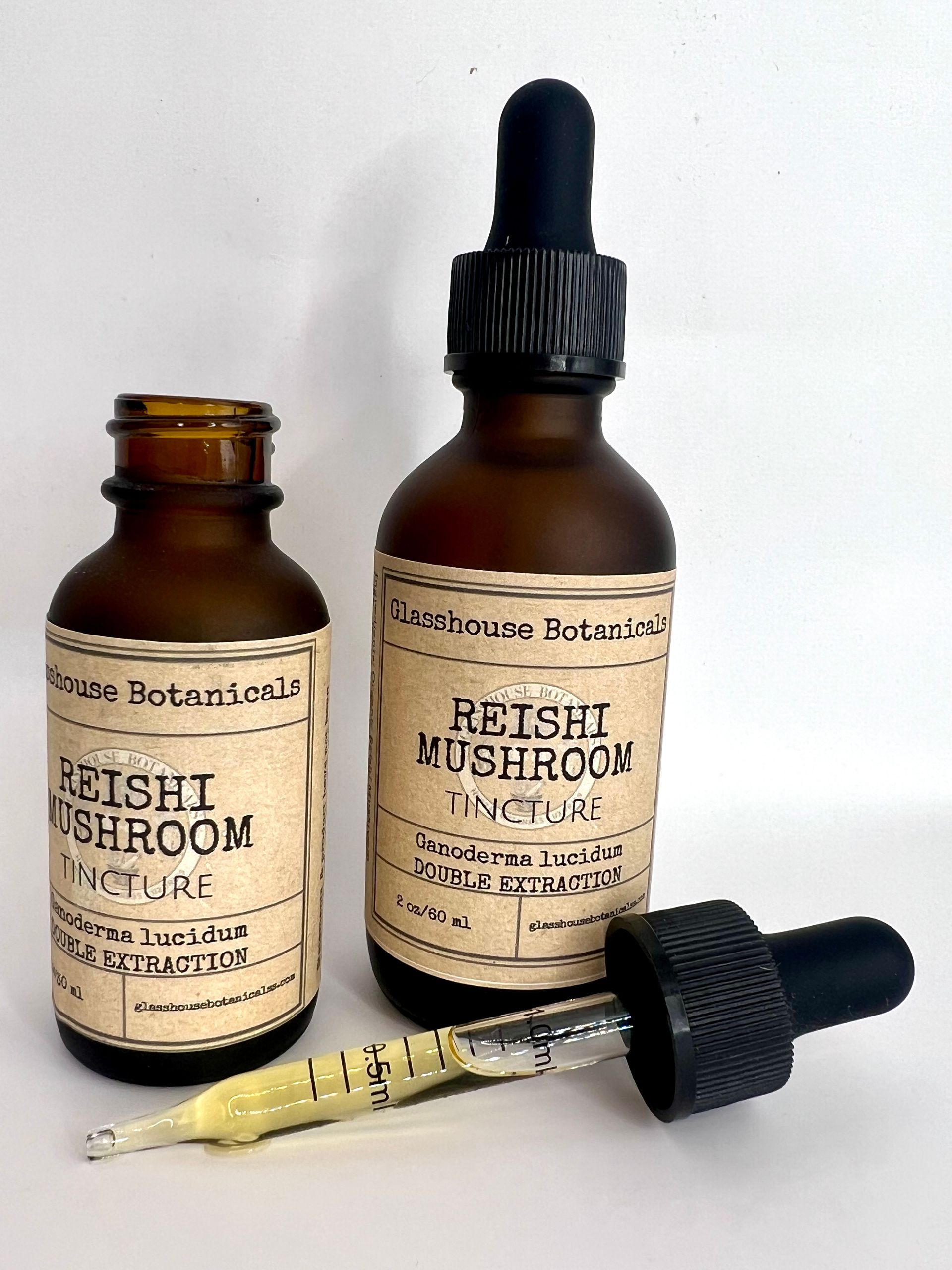 Reishi Mushroom  Tincture, Dual extraction