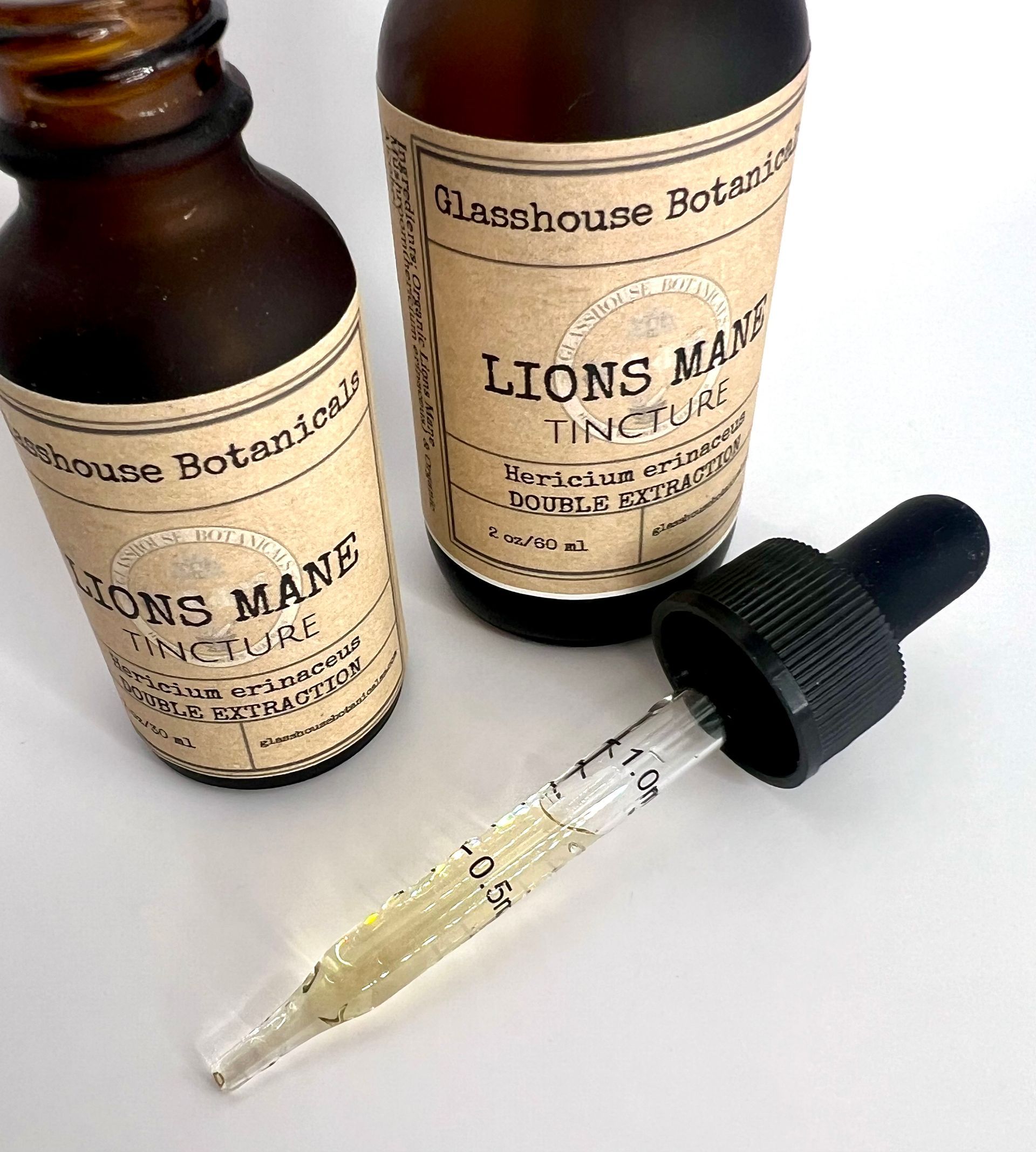 Lions Mane Mushroom  Tincture, Dual extraction