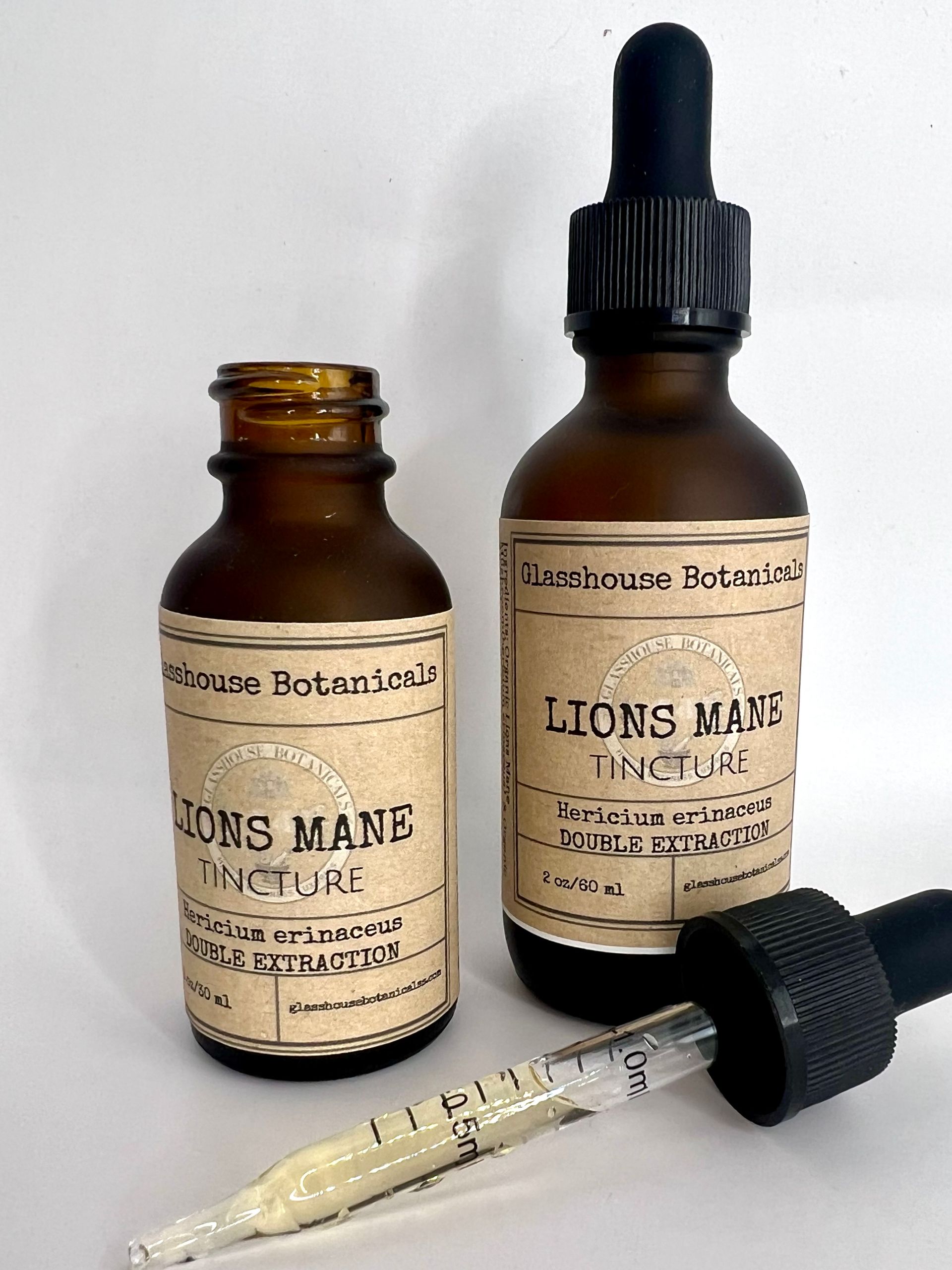 Lions Mane Mushroom  Tincture, Dual extraction