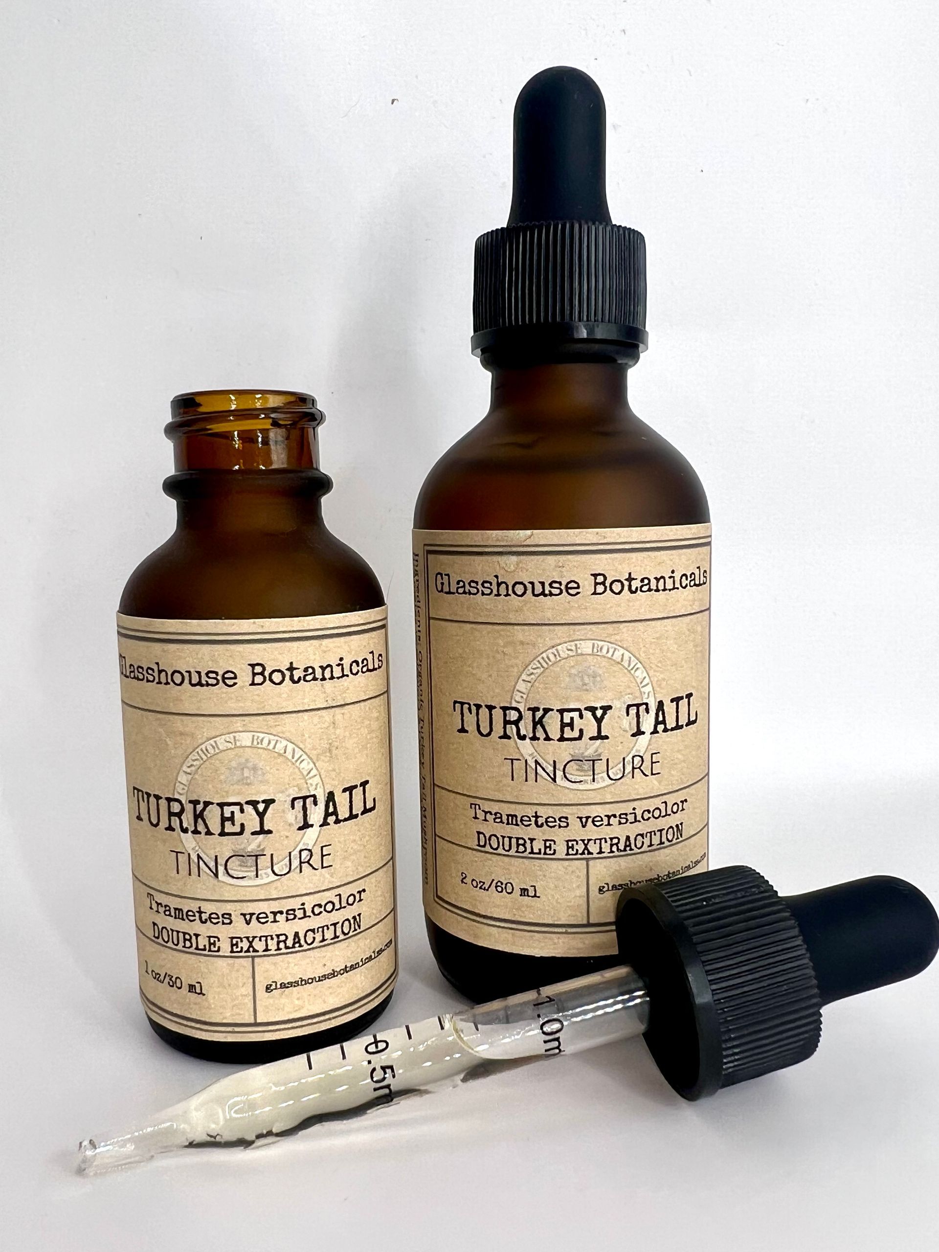 Turkey Tail Mushroom  Tincture, Dual Extraction