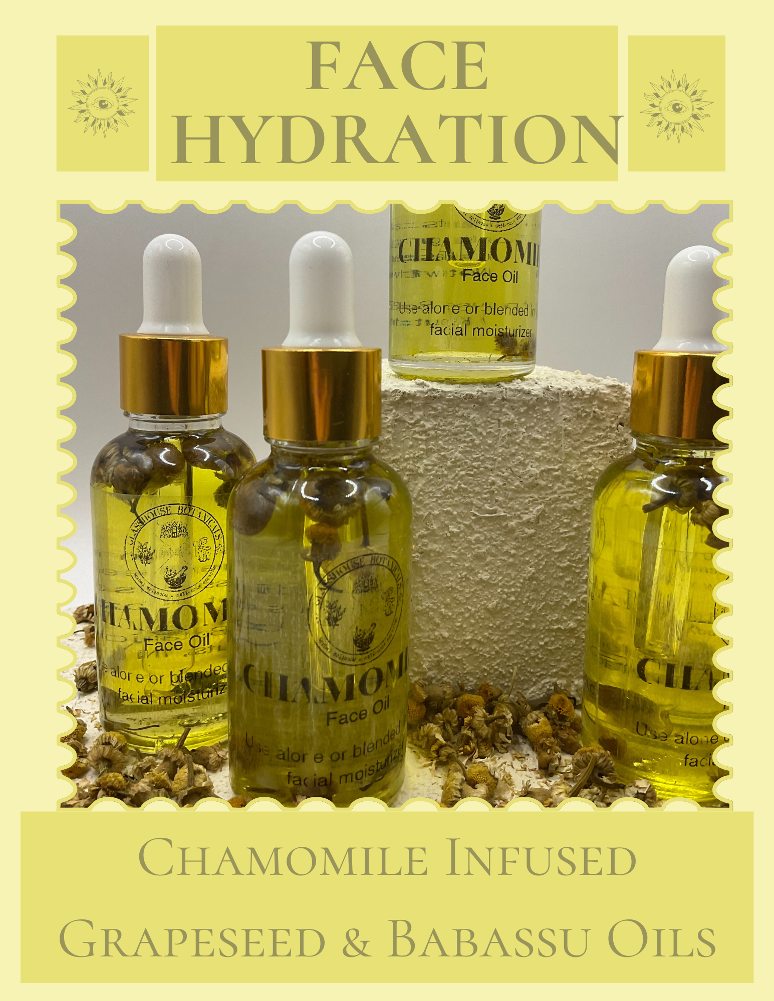 Chamomile Infused Face, Body, & Scalp Oil