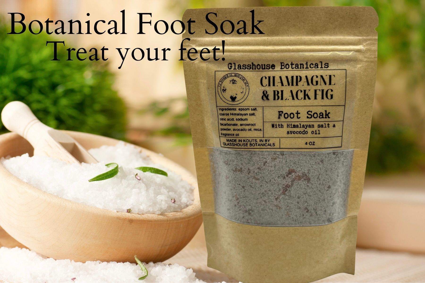 Botanical Foot Soak | Champagne & Black Fig