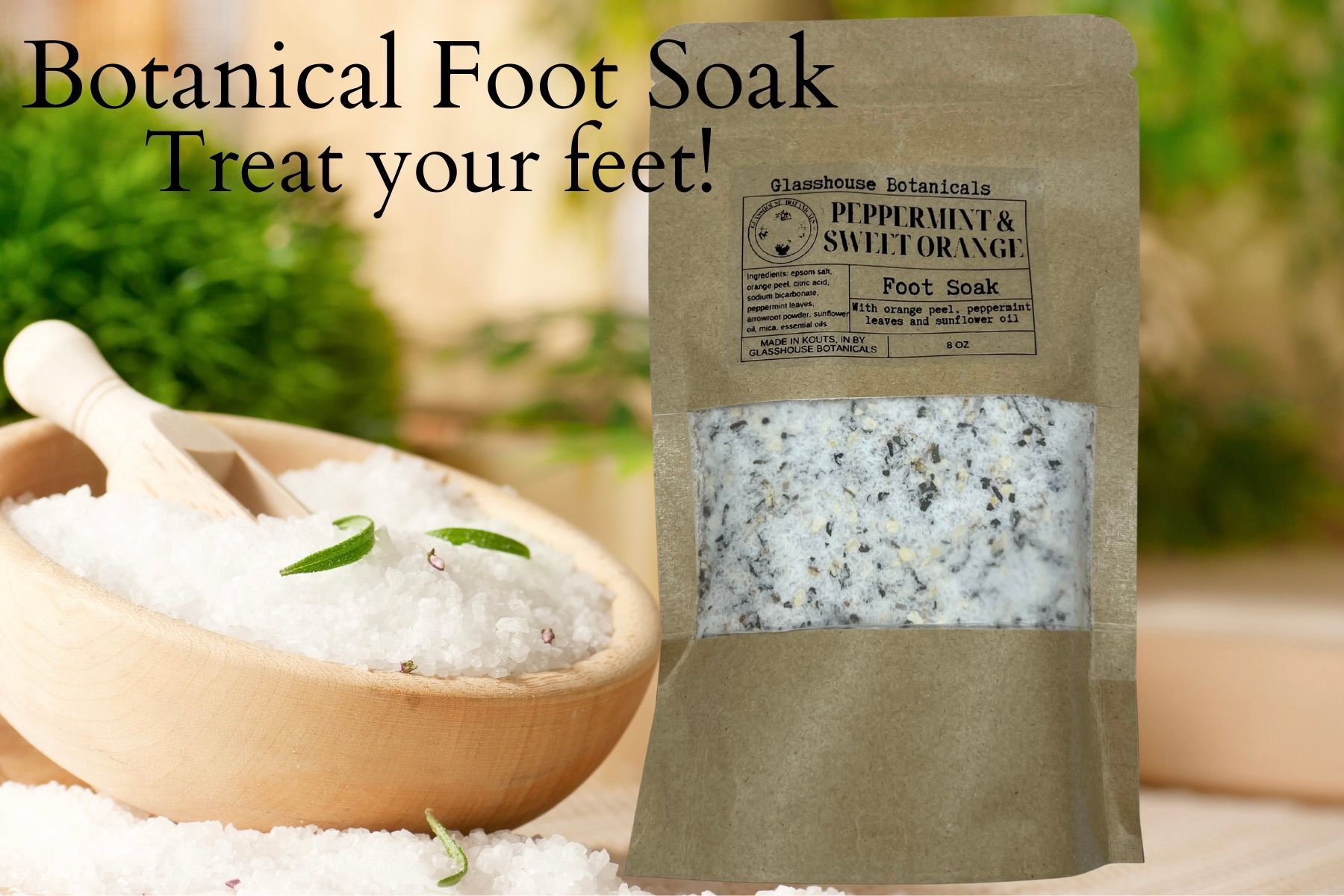 Botanical Foot Soak | Peppermint & Sweet Orange