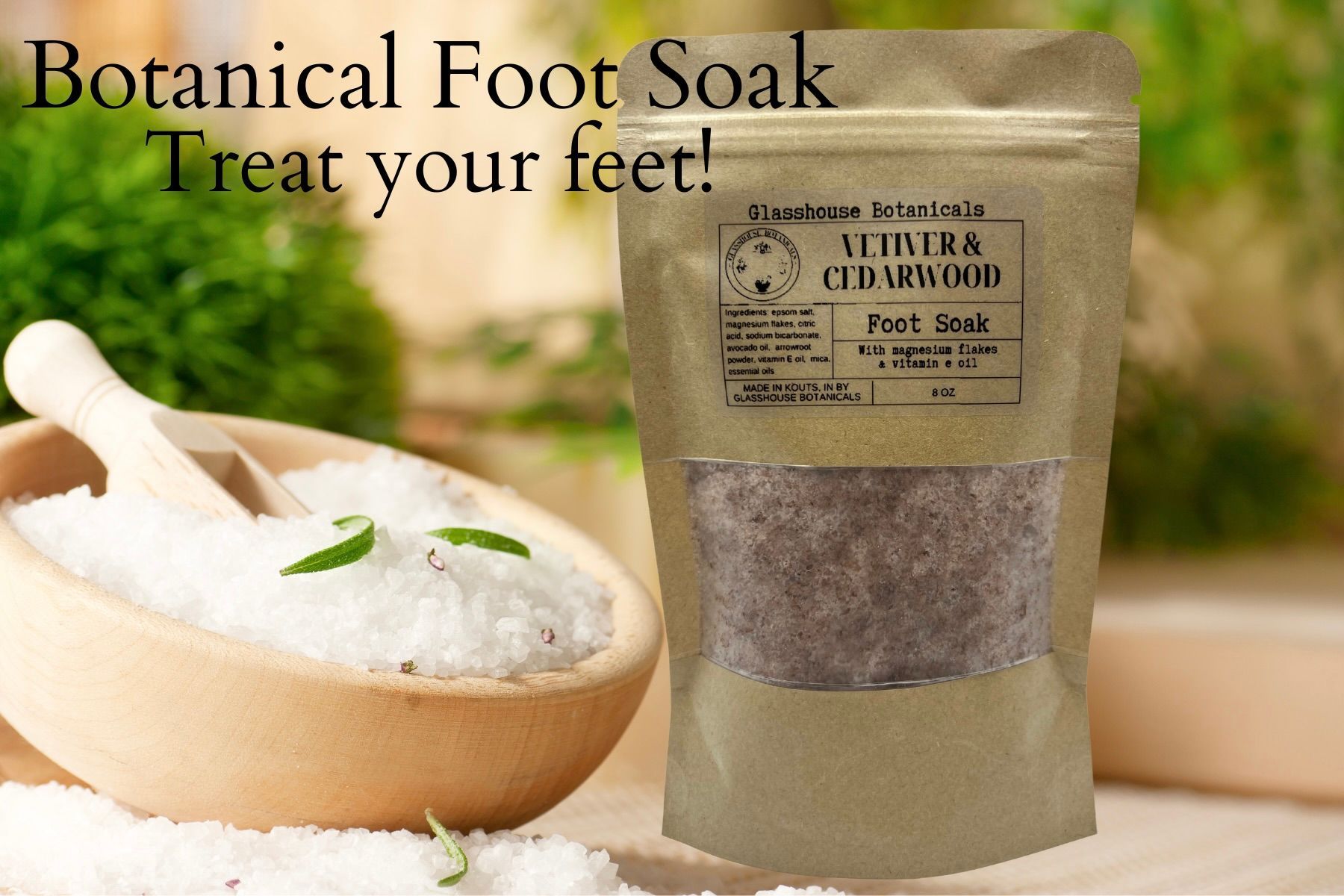 Botanical Foot Soak | Vetiver & Cedarwood