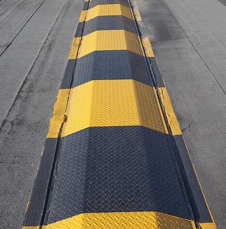 Black and Yellow Speed Bump — Car Park & Bollard Products in Toowoomba, QLD