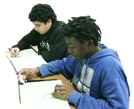 Two Students with STARI Materials