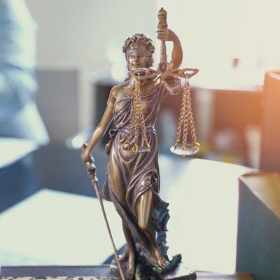 Lady Justice Statue — Meriden, CT — Thompson, O’Connor & Associates, LLC