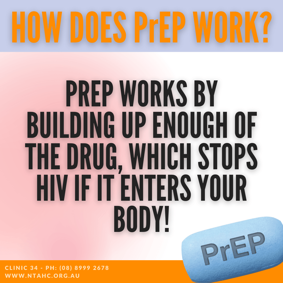 Prep works by building up enough of the drug which stops hiv if it enters your body