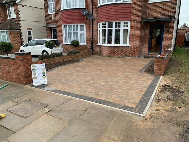 New block paving driveway installed by West London Paving Ealing