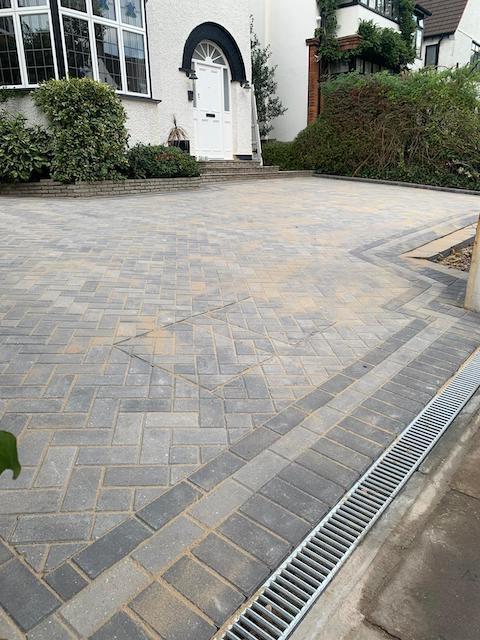 After block paving installation Ealing West London