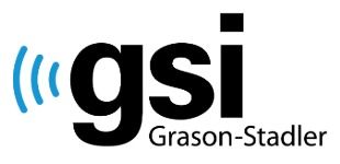 Logo of GSI Grason-Stadler: Black