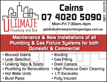 Ultimate plumbing ad — Contact Us in Redlynch, QLD