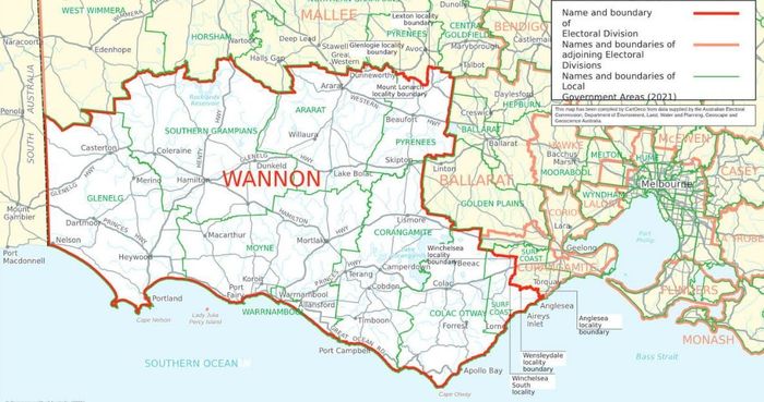 Local Wannon region map