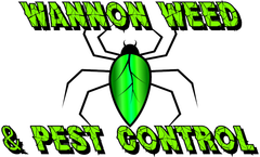 a logo for a company called wannen weed and pest control