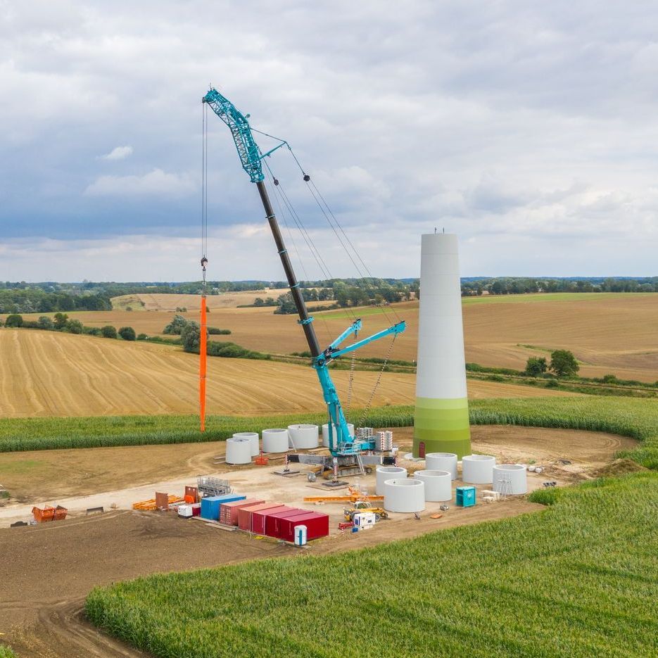 construction of wind turbine