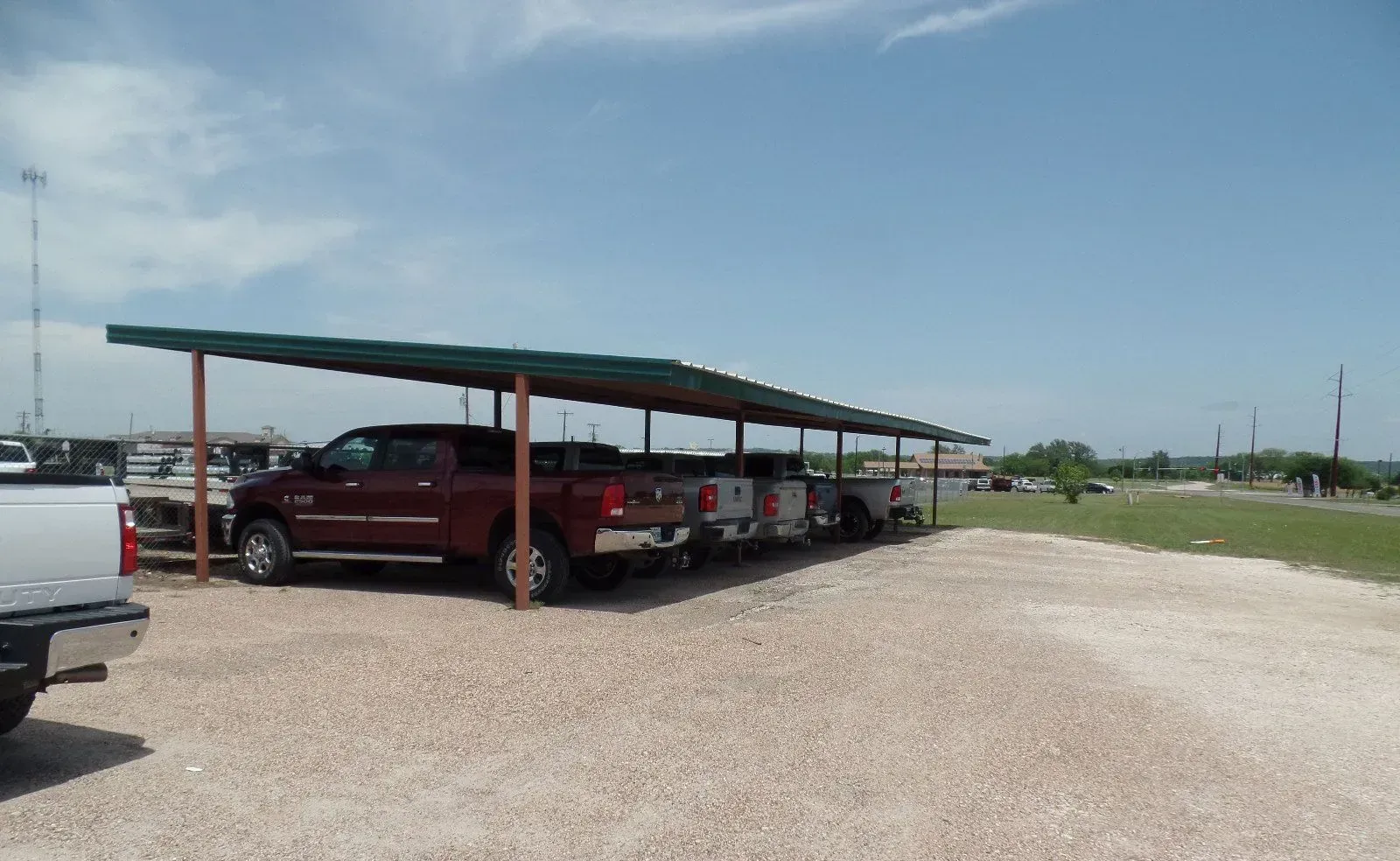 Row Of Trucks Parked - Clifton, TX - Bosque Supply Company