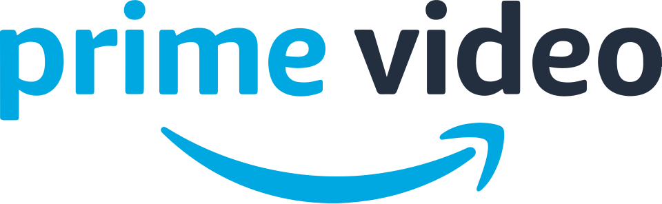Prime Video logo in black and blue with the blue Amazon smile underline