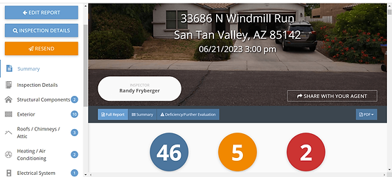 A screenshot of a website showing a house in san tan valley , arizona.