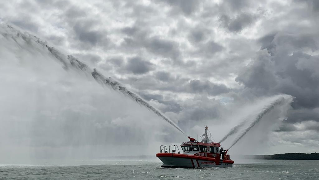 fire boat sea trials