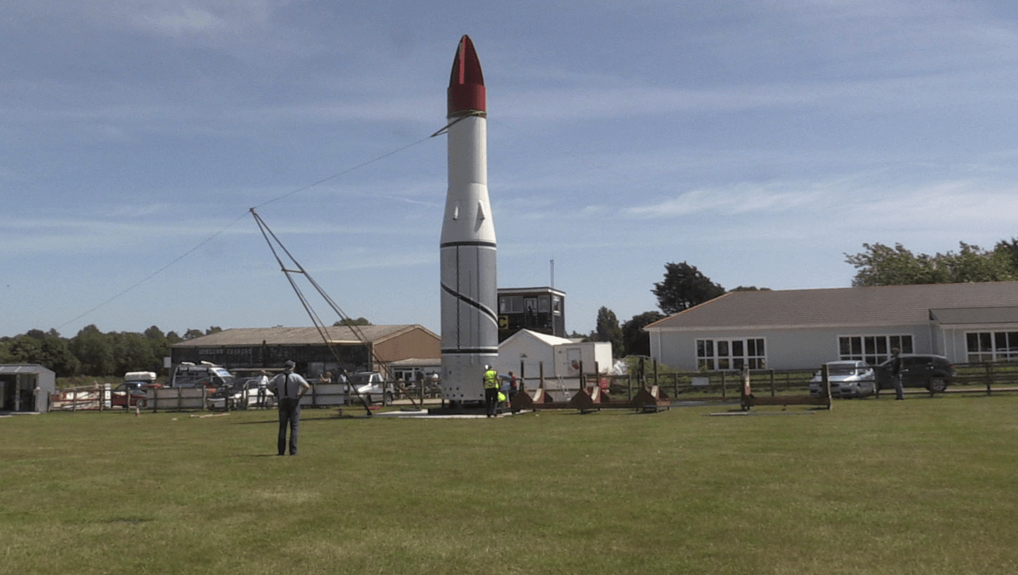 black arrow rocket replica built by AMC