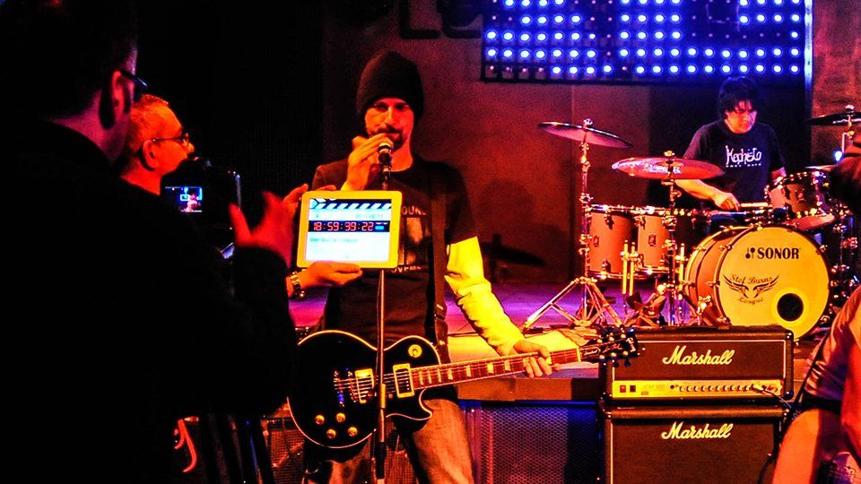 Backstage video clip