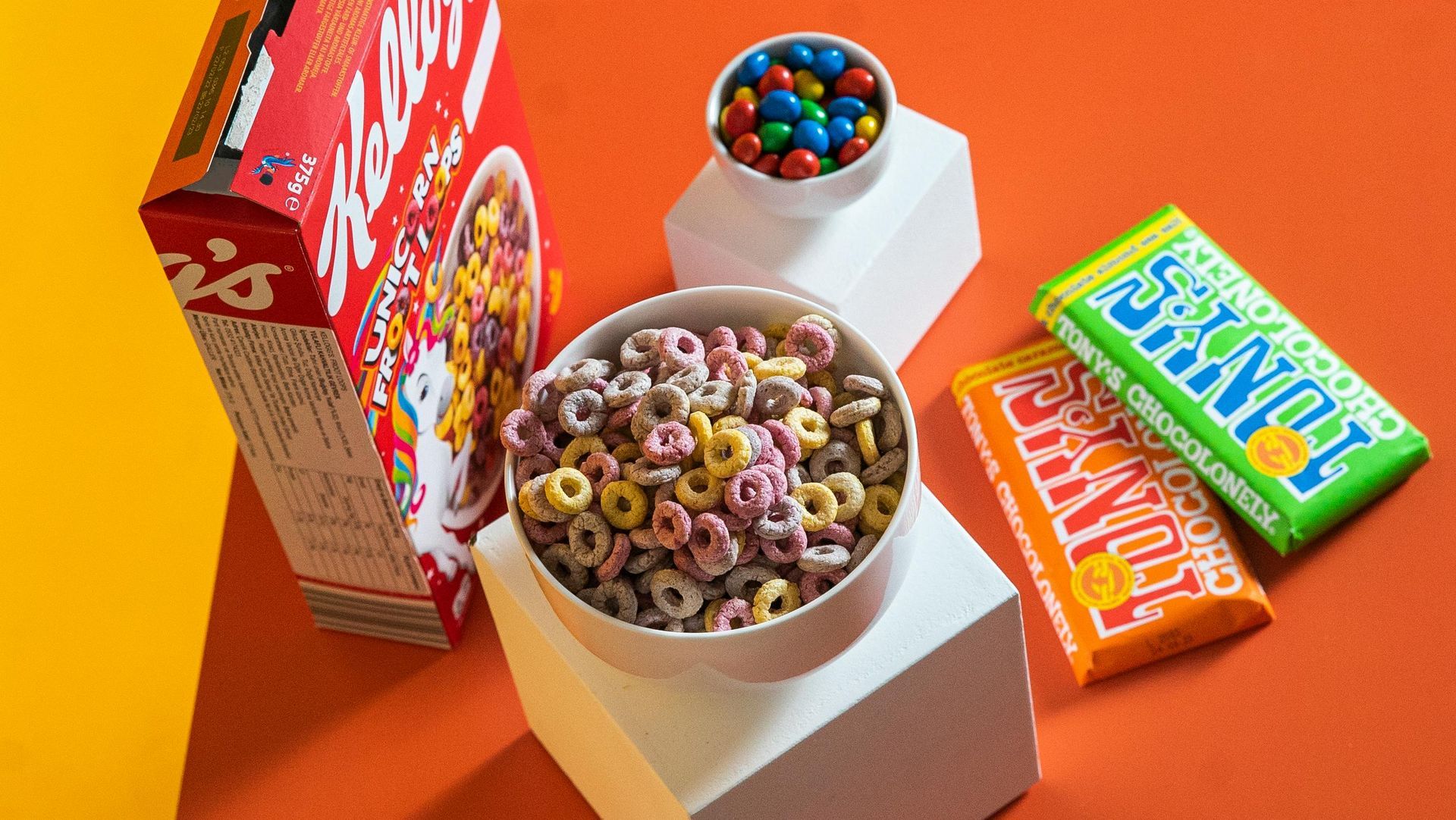 Cereal and candy bars