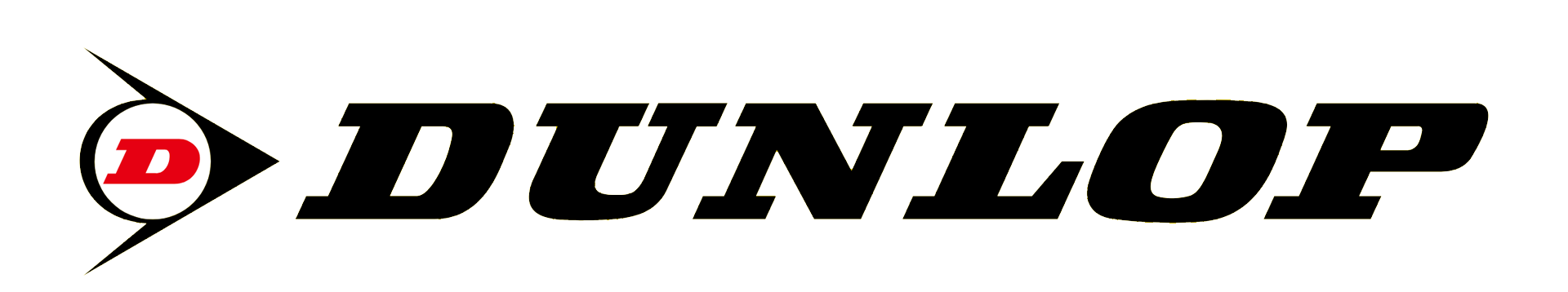 A dunlop logo on a white background