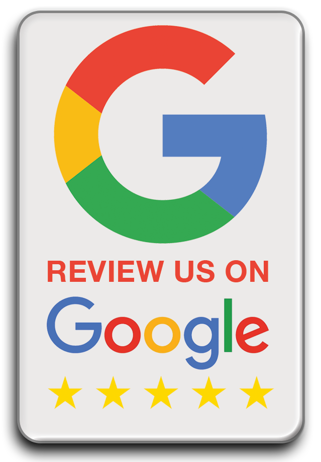 A google logo that says review us on google