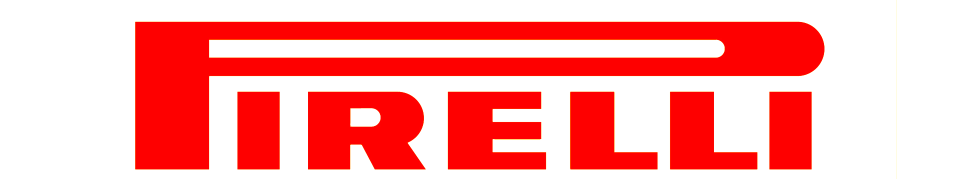 A red and white logo for irelli on a white background