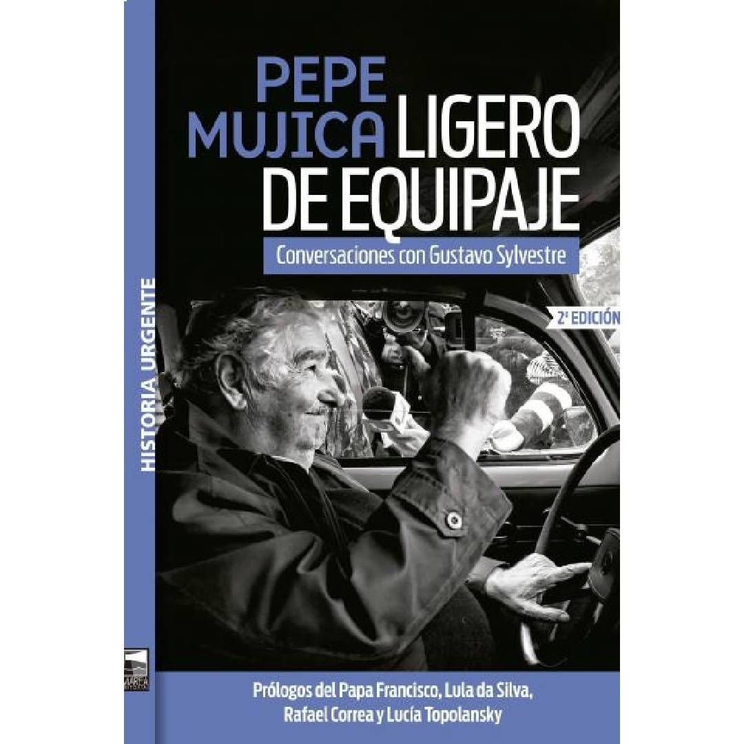 A book titled pepe mujica ligero de equipaje