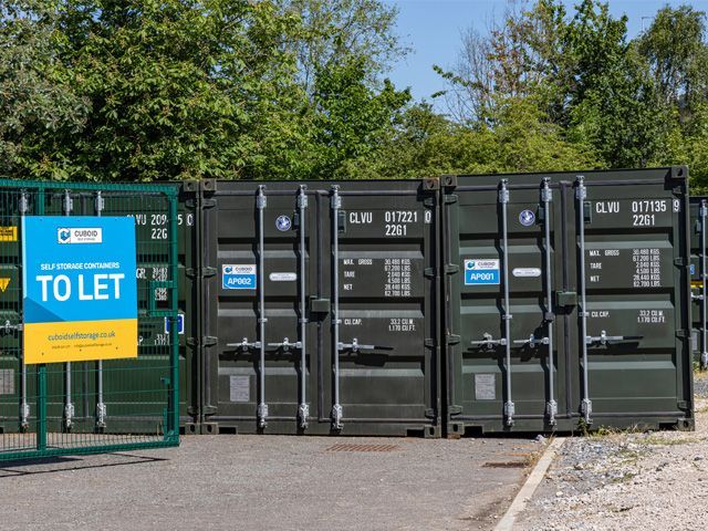 Cuboid Self Storage Gated Security  Entrance