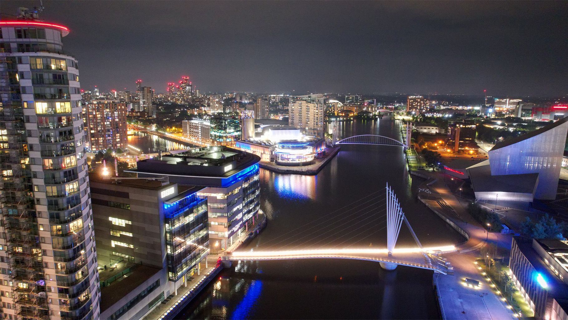 Manchester's Media City Aerial View