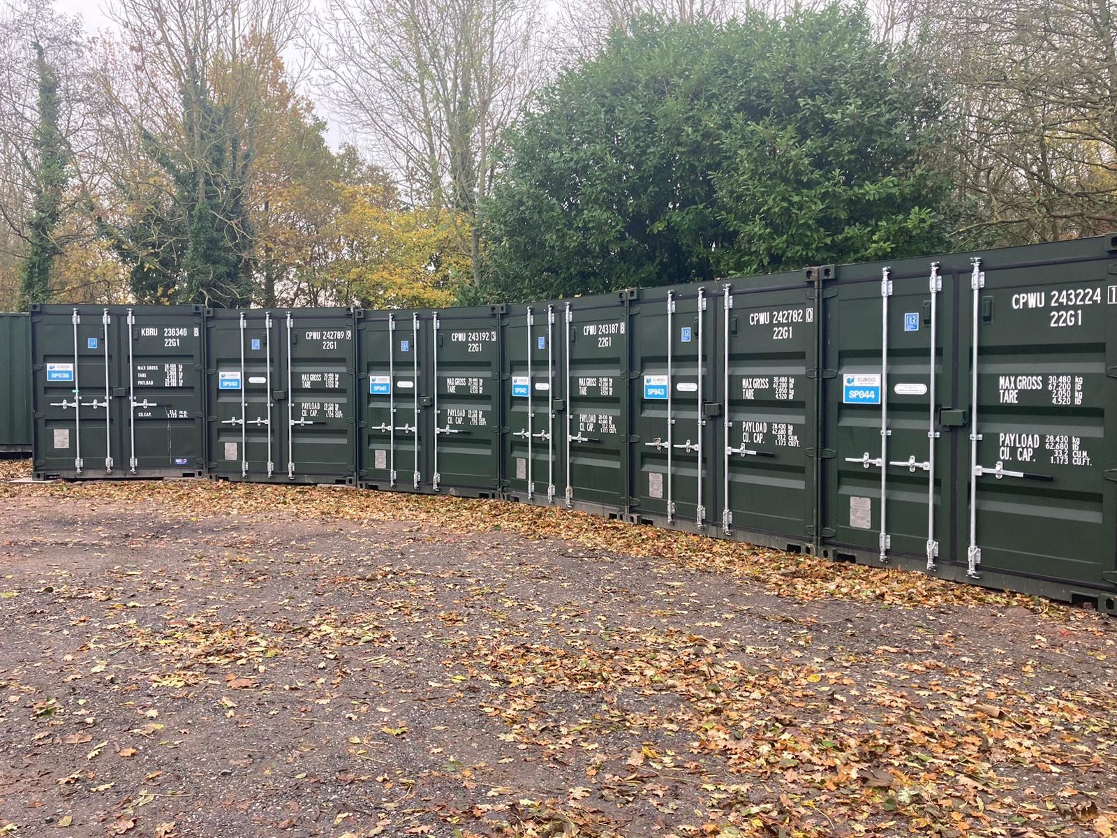 Containers at our Eccleston location