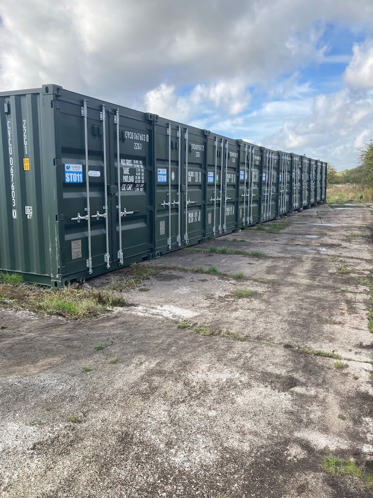 Containers at our Stockport location