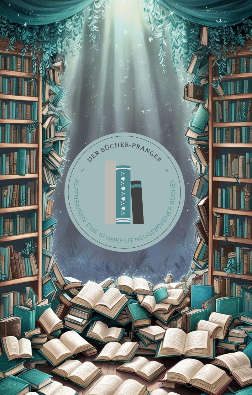 Ein blauer Schmetterling sitzt auf einem Buch neben einer streng geheimen Briefmarke.