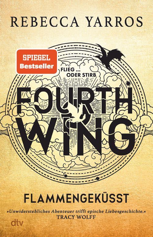 Ein Buch mit dem Titel Fourth Wing von Rebecca Yarros
