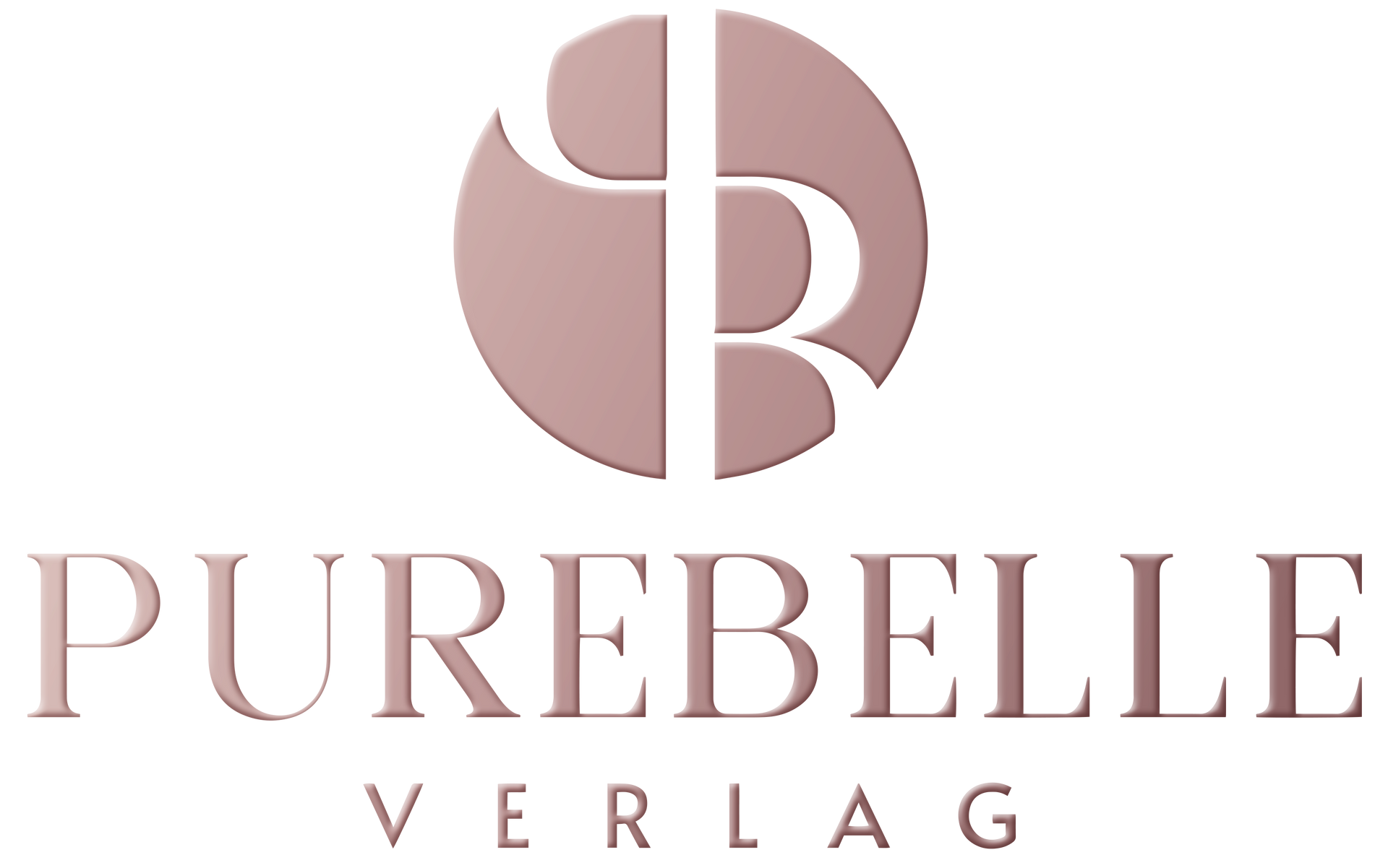 Das Logo des Purebelle Verlags ist ein rosa Kreis mit dem Buchstaben PB darauf.