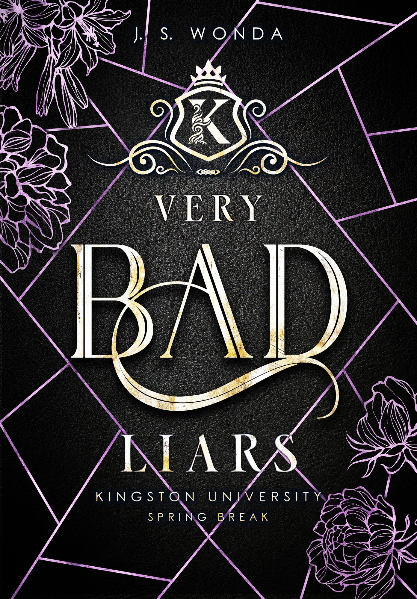 Ein Buch mit dem Titel „Very Bad Liars“ von J.S. Wonda