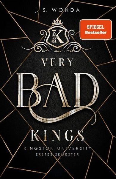 Ein Buch mit dem Titel „Very Bad Kings“ von J.S. Wonda