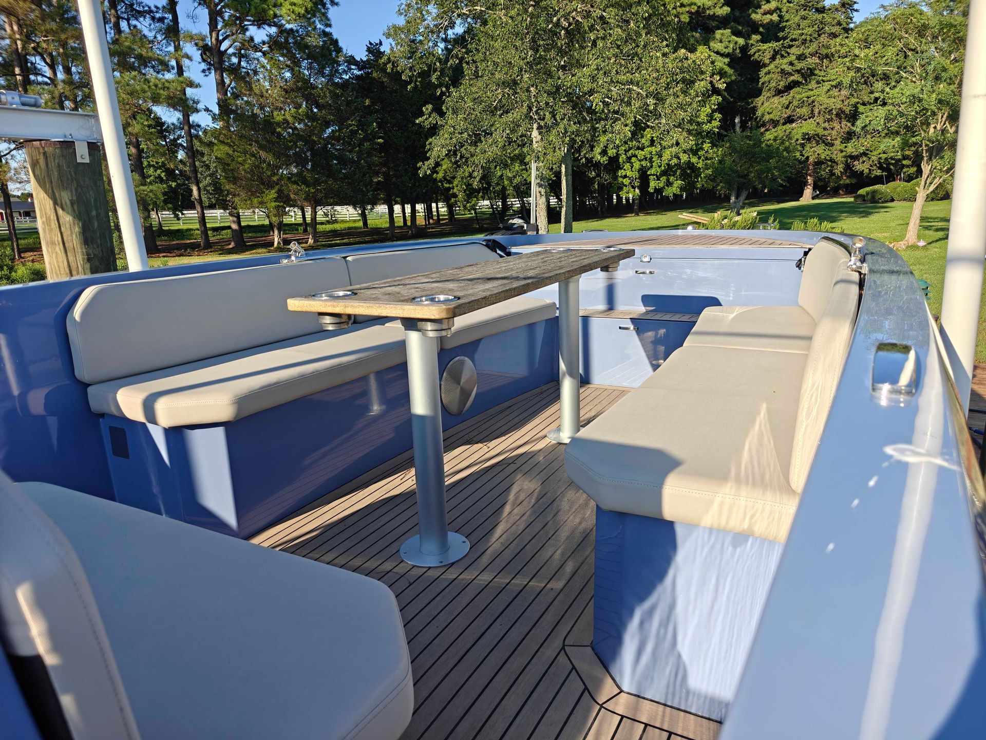 Table seating layout on Mana23 periwinkle for sale